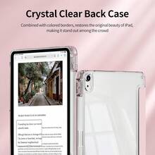 1PC Tablet Protective Case,Compatible With Apple IPad 9.7/10.2/10.5/10.9/12.9/Pro/Mini,Ipad Case 10th Generation, Air 11inch, Compatible With Samsung Galaxy Tab S6 Lite 10.4 Inch,Soft Anti-Fall Protection,Smart Stand/Automatic Wake Up/Sleep - Ốp lưng iPad BP màu hồng - Xem 6