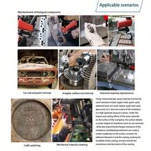 Lightweight Aluminum Alloy Pneumatic Sandblasting Gun, Fine Sand Beam Instantly Removes Rust And Old Paint; Pistol Grip, Fits Well, No Acid After Long-Term Spraying; Quick-Release Sand Tank, One-Handed Cleaning Without Dirtying Your Hands; The Whole Machine Weighs Less Than A Bottle Of Mineral Water, Carry It With You, And The Car Door Frame Will Be Refurbished Immediately - Red - View 4