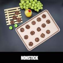 17 英寸烤箱烤盘套装，烹饪不粘金色烤盘，适用于厨房烤箱用品，饼干烤盘，蛋糕烤盘，面包烤盘，松饼烤盘，披萨烤盘，果冻卷烤盘 - 万圣节/亡灵节 - 彩色 - 查看 5