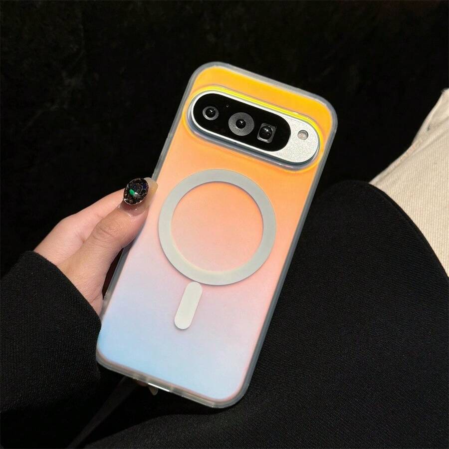 这款保护壳适用于 10 Pro XL，采用舒适的磨砂材质，并带有激光彩虹渐变效果。它也兼容 9 Pro XL、9A 和 8A，风格简约时尚。防水、防震、防摔、防刮。