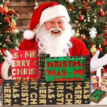 3 Rolls Christmas Wrapping Paper, /Black Foil Snowflake & Tree Design, Merry Christmas, 17 Inches X 120 Inches Per Roll Christmas Pajamas Christmas Decor - Multicolor - View 5