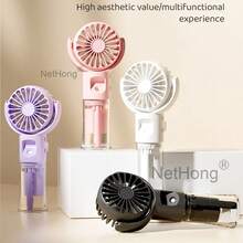 NetHong Portable Fan Mini Handheld Humidifier Fan USB Rechargeable For Outdoor Travel Hand Held Small Pocket Fan With Water Spray Mist - Multicolor - View 2