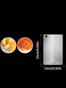 1 件 304 不锈钢家用加厚双面切菜板砧板，厨房切菜板，最佳砧板，可用洗碗机清洗，卫生耐用，适用于肉类、水果和蔬菜