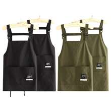 New Professional Barber Apron Breathable Waterproof Cooking Aprons 2 Sizes Large Pocket Working Clothes For Hairdressing