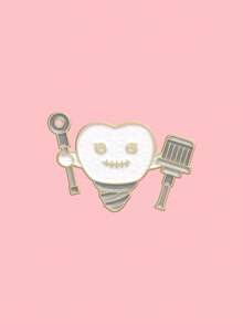 1/5pcs Cute Tooth Brooch, Creative Dental Themed Designs Like Super Tooth & Princess Tooth, Suitable For Casual Outfits Like Denim, Backpacks, Great Gift For Friends, Adorable Accessory, Creative Brooch, Fashion Essential - Multicolor - View 14