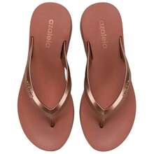 Azaleia Orthopedic Clog Sandal Fasciitis Spur 33 To 39 - Óxido marrón - Ver 4