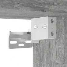Larryhot Mesitas de noche de pared 2 piezas gris sonoma 35x35x20 cm, bonitas y prácticas, ideales para almacenaje y decoración del hogar - Gris - Ver 11