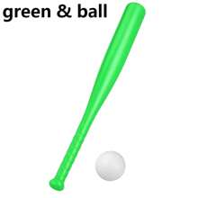 17.7 英寸塑料棒球棒带球 - 轻量级户外游戏套装，适合后院游戏和派对、万圣节圣诞节生日礼物