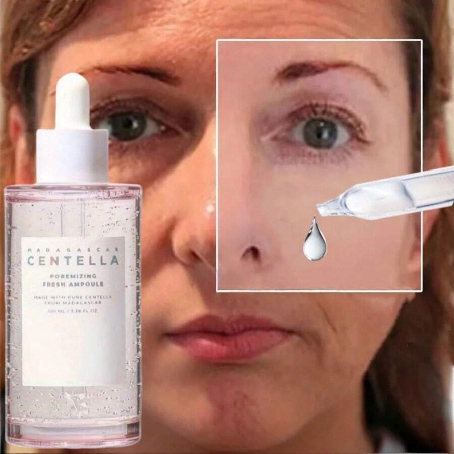 100毫升积雪草毛孔细致精华液：50.47%马达加斯加积雪草提取物 + 喜马拉雅粉红盐 + 9种胜肽 – 净化毛孔、修复肌肤屏障、温和去角质，打造净透肌肤。#喜马拉雅粉红盐 #温和去角质 #净透肌肤 #积雪草精华液 - 粉色 - 查看 1