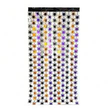 1PC Party Decoration Horror Rain Curtain Decoration Halloween Decoration Plastic Pumpkin Face Decor For Horror Theme Party Photo Home Decor Room Decor