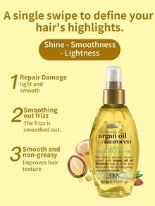 1瓶（118毫升）OGX滋养修护渗透油，强健受损发根，适用于染烫受损发质