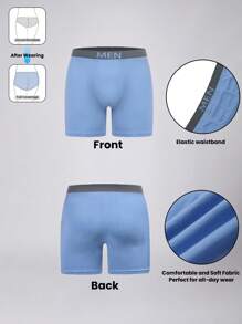 3 pezzi/confezione Boxer da uomo casual di taglia grande, adatti per boxe, corsa e pantaloncini sportivi quotidiani