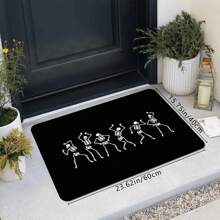 1 Pieza Felpudo con Patrones de Rosa y Serpiente, Alfombra de Poliéster Absorbente y de Secado Rápido Adecuada para Decoración Interior y Exterior del Hogar, Dormitorio, Baño, Cocina y Comedor, para Regalos de Cumpleaños, Suministros para Fiestas, Decoración de Festivales, Vacaciones y Patios