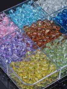 Transparent Glass Round Beads, Icy Clear Glass Beads For DIY Jewelry, Bracelets, Necklaces, Garment Weaving-25pcs