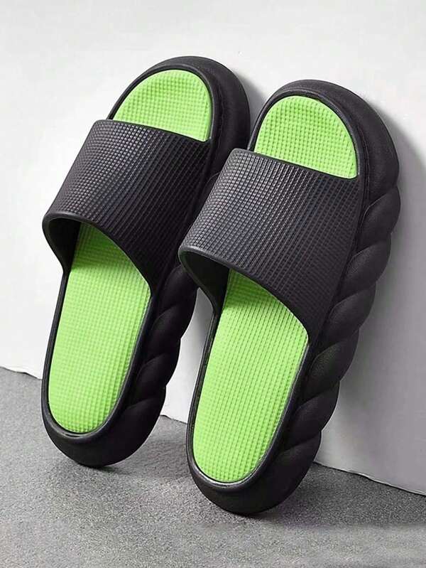 Zomerse, ademende antislip binnenpantoffels, dikke zool, zachte zool, comfortabele slippers voor buiten
