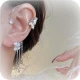 A:1pc Silver Left Butterfly Ear Cuff Earrings