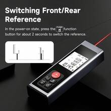 NOHAWK 40M/60M Mini Digital Gauge, M/Inch/Foot Unit Switching, TYPE-C Rechargeable, 28 Units Data Storage, Single, Continuous Measurements, Area, Volume, Pythagorean Measurements - Black - View 5