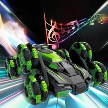 Dynamic Off-Road Remote Control Stunt Car - Green - View 7