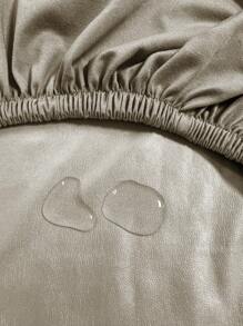 1pc/2pcs/4pcs/6pcs/30pcs Khaki Waterproof Milk Silk Coated Round Stool Covers, Modern Style, All-Season Dustproof Removable Elastic High-End Bar Stool Slipcovers, Suitable For Home, Bar Etc., Black, Light Grey, Meteor Grey