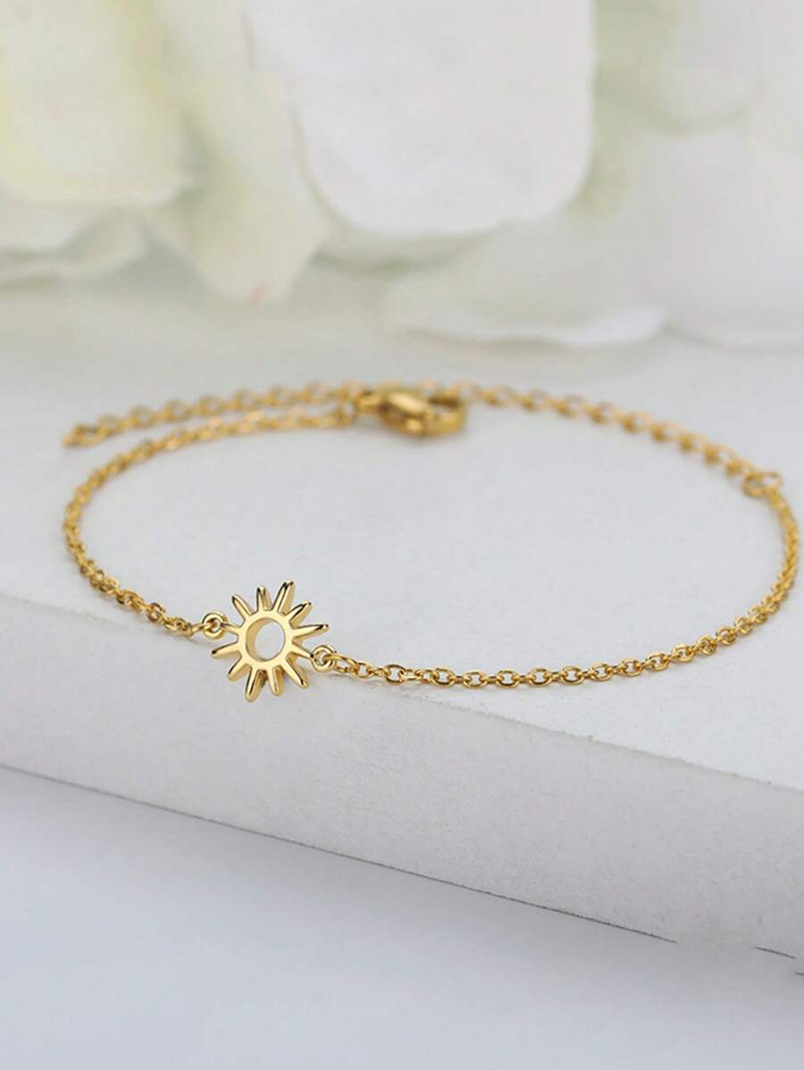 1PC Stainless Steel Random Beaded Round Snake Chain Bracelets For Women Gold Color Geometric Bracelet Luxury Wedding Party Jewelry Gift