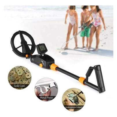 Detector de Metais Até 1 Metro de Profundidade Importway com Visor LCD e Controle de Sensibilidade
