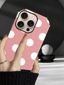 An Elegant Phone Case That Does Not Include A Lanyard Or Stand. This Leather Phone Case Features A Minimalist And Pretty Polka Dot Design. It's A 1-Piece Case With A Black And White Polka Dot Print. The Soft Leather Case Has A Modern, Minimalist French Boho Style And Is Compatible With The  Galaxy S24 Ultra, S17 Pro, S16 Pro, S12 Pro, S13, S14 Plus, S15 Pro, S16 Pro, And S11/S13 Pro Spring. - 粉色 - 查看 10