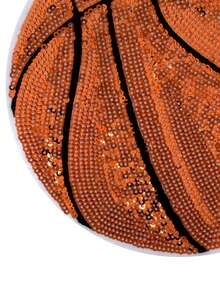 1 pieza Parche bordado con lentejuelas de baloncesto, insignia bordada DIY para planchar - Multicolor - Ver 4