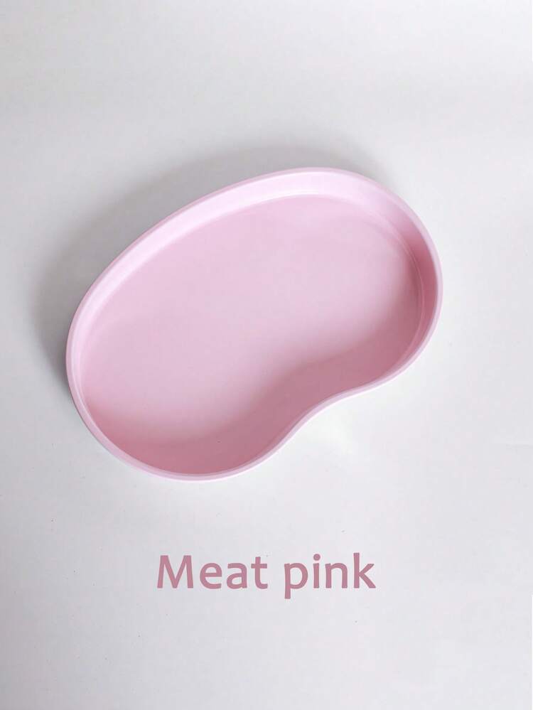 1pc Stainless Steel Disinfection Tray Set, Including Kidney Tray, Square Tray, Heart Tray, Oval Tray, Heat-Resistant Beauty & Nail Care Tools, Portable Disinfection Tray For Nail Salon - Pink - View 5