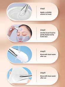 Pacote com 2 pincéis para máscara facial, escova de silicone com duas cabeças, macia para cuidados com a pele, escova para máscara de lama com colher, produto de beleza, ferramenta para escova facial, faca para máscara facial, escova de silicone com duas cabeças, máscara de lama, ferramenta para máscara facial caseira, escova especial, escova para máscara facial, escova transparente para máscara facial, pincel de maquiagem, ferramenta para aplicação de máscara facial e máscara para os olhos e necessidades DIY