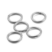 30-200Pcs/Lot 3-25mm Stainless Steel Split Ring Open Single Loops Jump Rings Connectors For DIY Jewelry Making Findings Accessories - Stainless Steel Split Ring - View 19