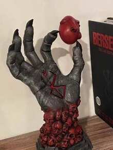 Kreativitäts-Dämons göttliche Hand Statue - Gotische Halloween Dekoration, Anime Horror Sammlerstück Resinkunst mit Knochendetails Handarbeit