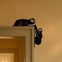 Hello Young 1 件“创意剪影墙贴 - 艺术贴纸，提升门、角落和框架的时尚气息”，适用于现代家居装饰、家居装饰、房间装饰、卧室装饰、浴室装饰、防水、防锈且耐用、墙壁装饰、生日礼物、厨房