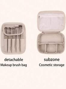 1 Stück Sommer Reise Make-up Tasche, tragbare wasserdichte Kulturtasche, multifunktionale Kosmetiktasche, große Kapazität Badezimmer Aufbewahrungstasche, geeignet für Urlaub, Strand, Badezimmer, Campus, Wohnheim, Rückkehr zur Schule, Urlaubsgeschenk, Geschenk für Mutter, Freundin - Verschiedenfarbig - Übersicht 10