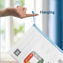 Bolsas con cremallera de malla impermeable, bolsas con carpeta con cremallera, tamaño carta A4, bolsas duraderas para organizar documentos, cuadernos, papeles, bolsas para documentos para la oficina, la escuela, útiles de oficina, útiles escolares