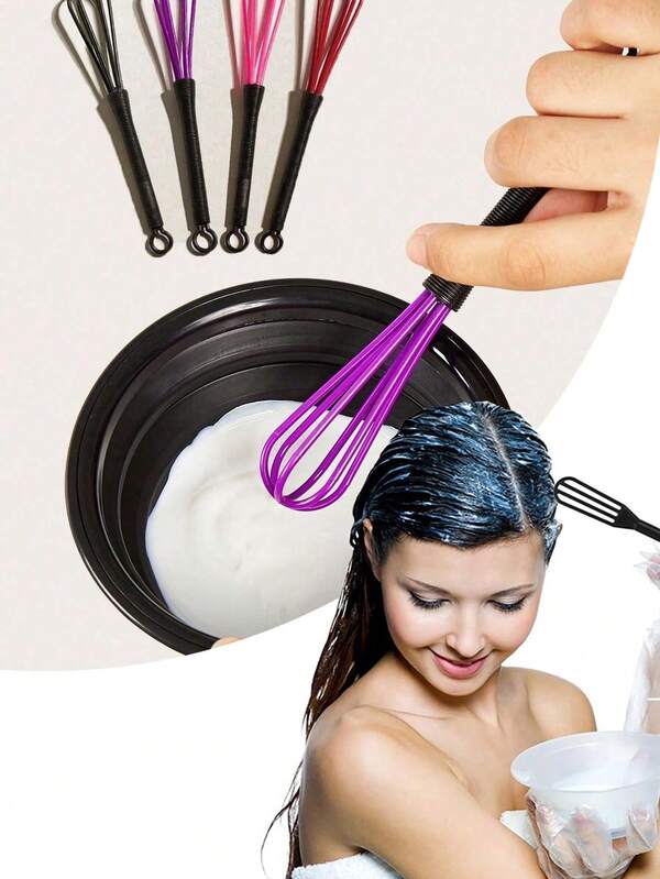Mezclador de tinte de cabello de plástico para salón, peluquería, blanqueamiento y mezcla de tinte de cabello, adecuado para salón de belleza, artículos de viaje de belleza y utensilios de cocina y repostería, adecuado para viajes y belleza.