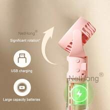 NetHong Portable Fan Mini Handheld Humidifier Fan USB Rechargeable For Outdoor Travel Hand Held Small Pocket Fan With Water Spray Mist - Multicolor - View 7