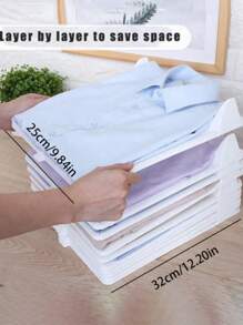 1/5/10/20件裤子收纳折叠板，衬衫折叠板，衬衫隔层收纳盒，T恤收纳盒，衣柜收纳盒，可拆卸可堆叠衣物托盘衬衫收纳盒，衣物折叠板