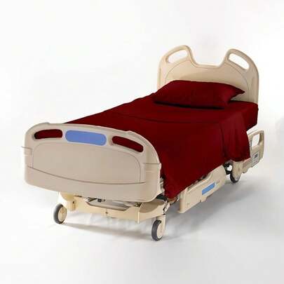 3 Piece Hospital Bed Sheet Set,% Egyptian Cotton 450 Thread Count, Soft And Comfy, Standard Size 36X80 Inch With 6 Inch Deep Pocket, Light Blue Stripe