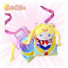 Crunchyroll 1PC  Officially Licensed Moon Deluxe Plush Lanyard ID Character Card Pack Fantasy Wind  Cartoon Card Pack Exquisite Small Traveling Daily Traveling Christmas Party Christmas Anime Exhibition Birthday Gift - Pink - View 6