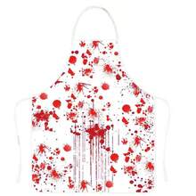 1 件万圣节儿童围裙，带有血腥飞溅设计，适合鬼屋服装，逼真的恐怖角色扮演配件，适合节日派对 - 彩色 - 查看 12