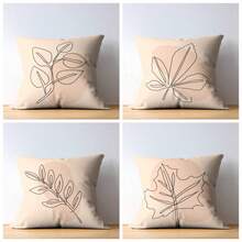 Set Of 4 Decorative Throw Pillows – 43x43 Cm – 100% Polyester – Includes Pillow Covers And Inserts – Soft, Stylish & Comfortable Cushions – MADE IN TURKEY - Coral Pink - View 1