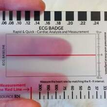 1pc ECG Self-Measurement Ruler Pocket Card, 4 Styles, Simple & Practical Pocket Card For Multiple Groups