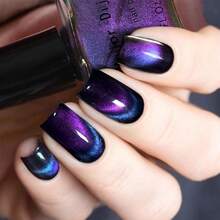 Cat Eye Nail Polish Quick Dry  Nail Polish With Magnetic Stick Vegan And CrueltyFree Nail Paint Art For Nail Salon-0345 - 紫色 - 查看 4