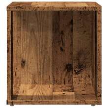 Larryhot Tavolino in legno antico 33x33x34 cm in legno ingegnerizzato, bello e pratico, ideale per riporre oggetti e decorare la casa - Castano - Visualizzare 4