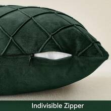 1pc Solid Color Cushion Cover Without Filler, Modern Dark Green Decorative Square Cushion Cover For Sofa - Dark Green - View 6