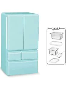 迷你冰箱装饰 - 双门迷你冰箱 - 厨房场景家具 - 创意家居收藏品 - 彩色 - 查看 8