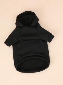 1 pieza Sudadera para mascotas, cálida para el invierno, adecuada para Teddy, Poodle, perros pequeños y cachorros, sudadera casual, ropa para gatitos, anti-desprendimiento, otoño/invierno - Rojo - Ver 5