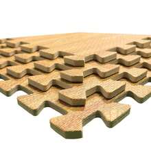 Fitness Floor Mat - Parquet Wood - View 3