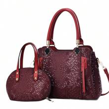Women Crossbody - 棗紅 - 查看 3