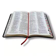 HOLY BIBLE - NVI - Perfect Reading - Luxury Cover - BLACK Soft Leather - With Side Index - 單本 - 查看 8